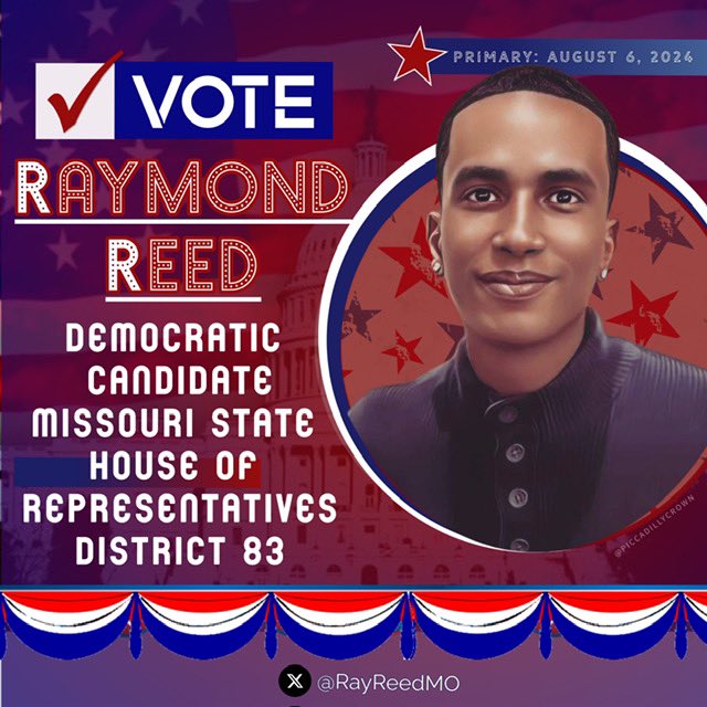 Vote Democrat Ray Reed House of Representatives MO. district 83! Primary 8/6 Jobs Farms Education Healthcare Gun control Environment Local Control Reproductive rights Fiscal responsibility 🇺🇸 @RayReedMO secure.actblue.com/donate/reed-fo…