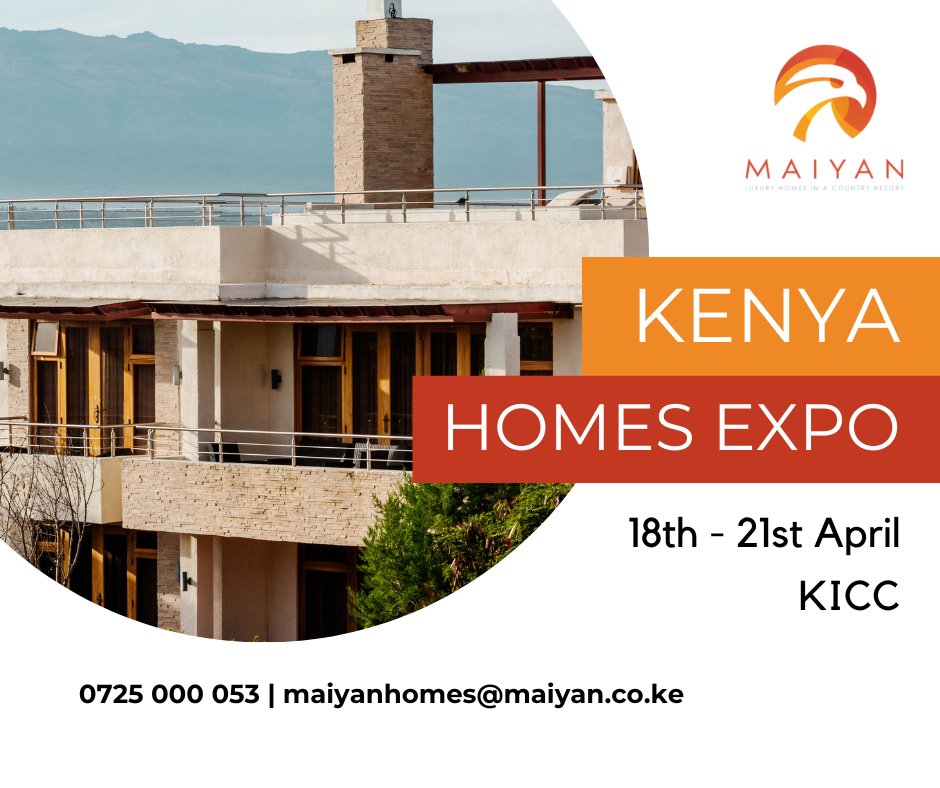 Join us at the @homesexpoKE and immerse yourself in the world of luxury real estate with Maiyan. Discover the pinnacle of elegance and investment opportunities at our stand.

#PropertyDeveloper #KenyaHomesExpo #LuxuryRealEstate #MaiyanLiving #BuildYourDream #InvestSmart