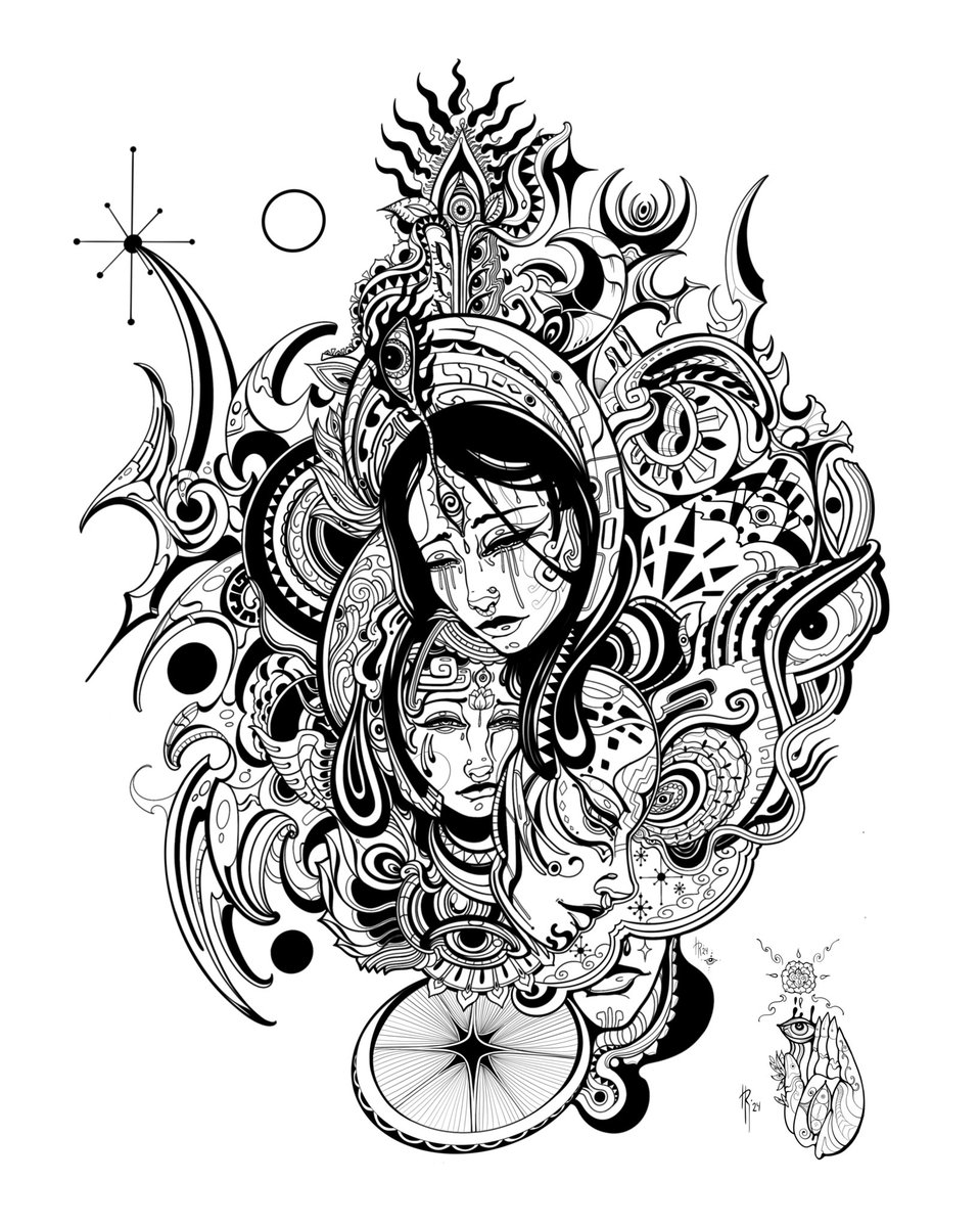 Comfort in Chaos- digital drawing