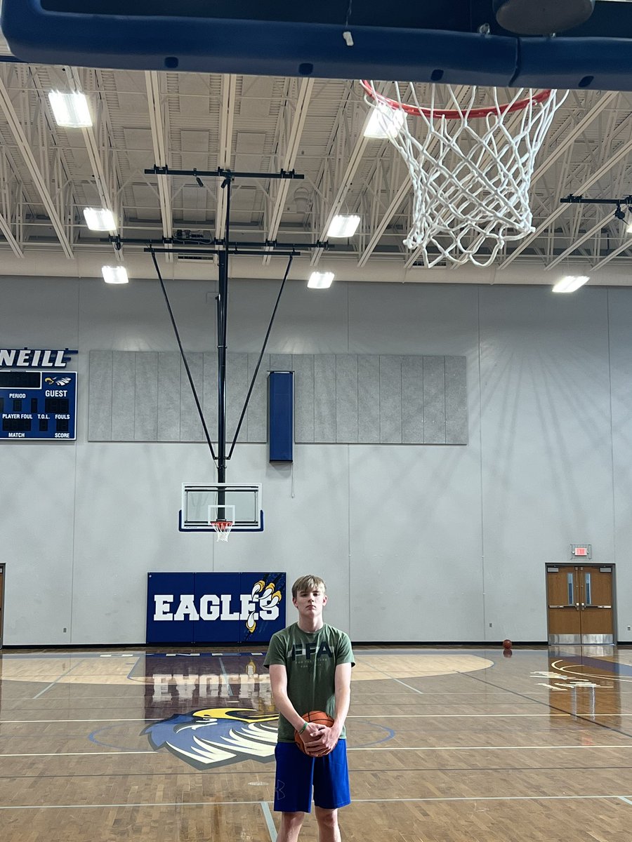 This guy has been putting in some serious gym time since the season ended. Tonight that effort paid off. Caleb set our team record for Star Shooting 2s by going 35/50. His goal is to have a breakout Senior season! Congrats Caleb!