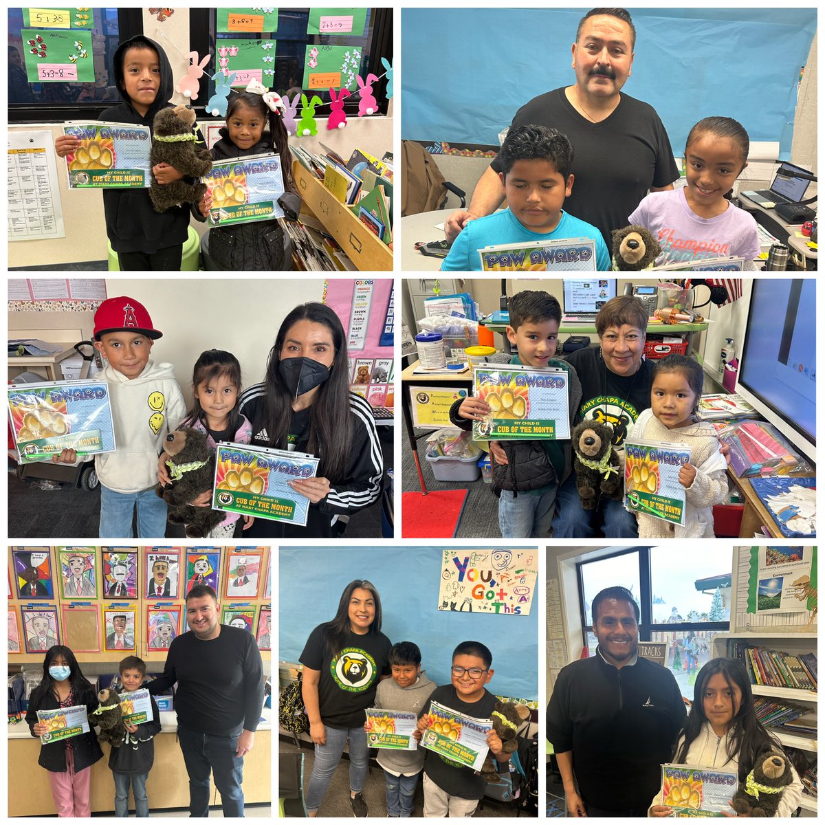 Sharing some of our Cubs of the Month. They were recognized for showing perseverance. We are so very proud of our Kodiaks. 

💚🐻💪🏽
@zjgalvan @AracelyZavala19 @ms_pantaleon 
#ProudtobeGUSD #GreenfieldGuarantee #CharacterCounts