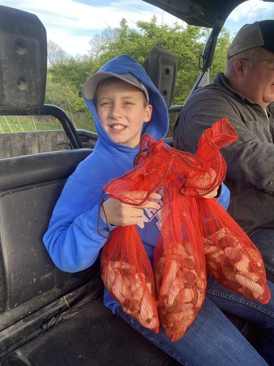 Too wet to plant, hit the woods.  Not bad for an hour