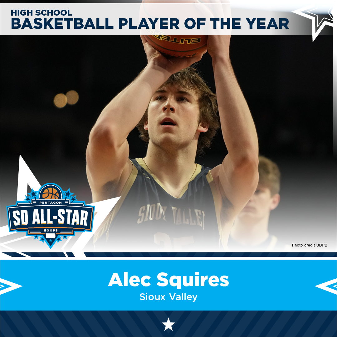 🏆 SD All-Star Boys Basketball Player of the Year: @squires_alec 🏆 Congratulations, Alec on your well-deserved award! We wish you luck in your collegiate basketball career with @GoJacksMBB. 🐰 #SanfordSports