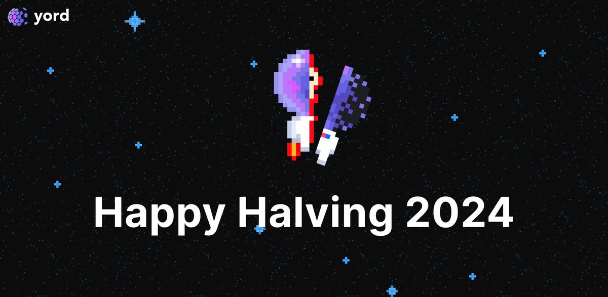 Happy Halving 2024 3.125 Bitcoin per block.