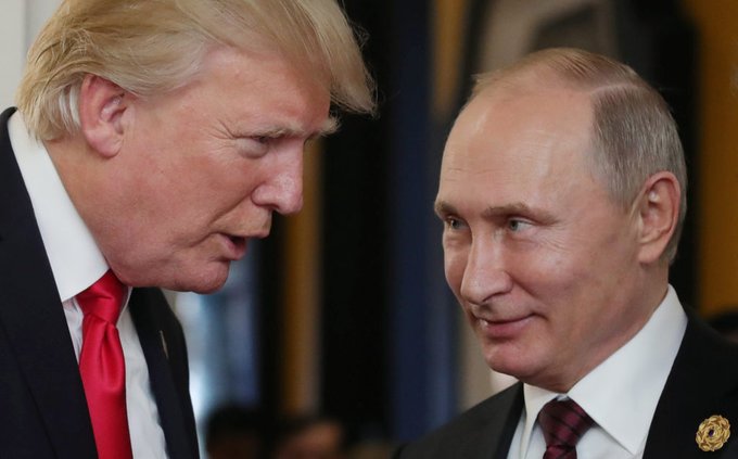 Putin: Comrade #Trump. You #FART? Trump: Comrade #Vlad. You no like? !!@@!!