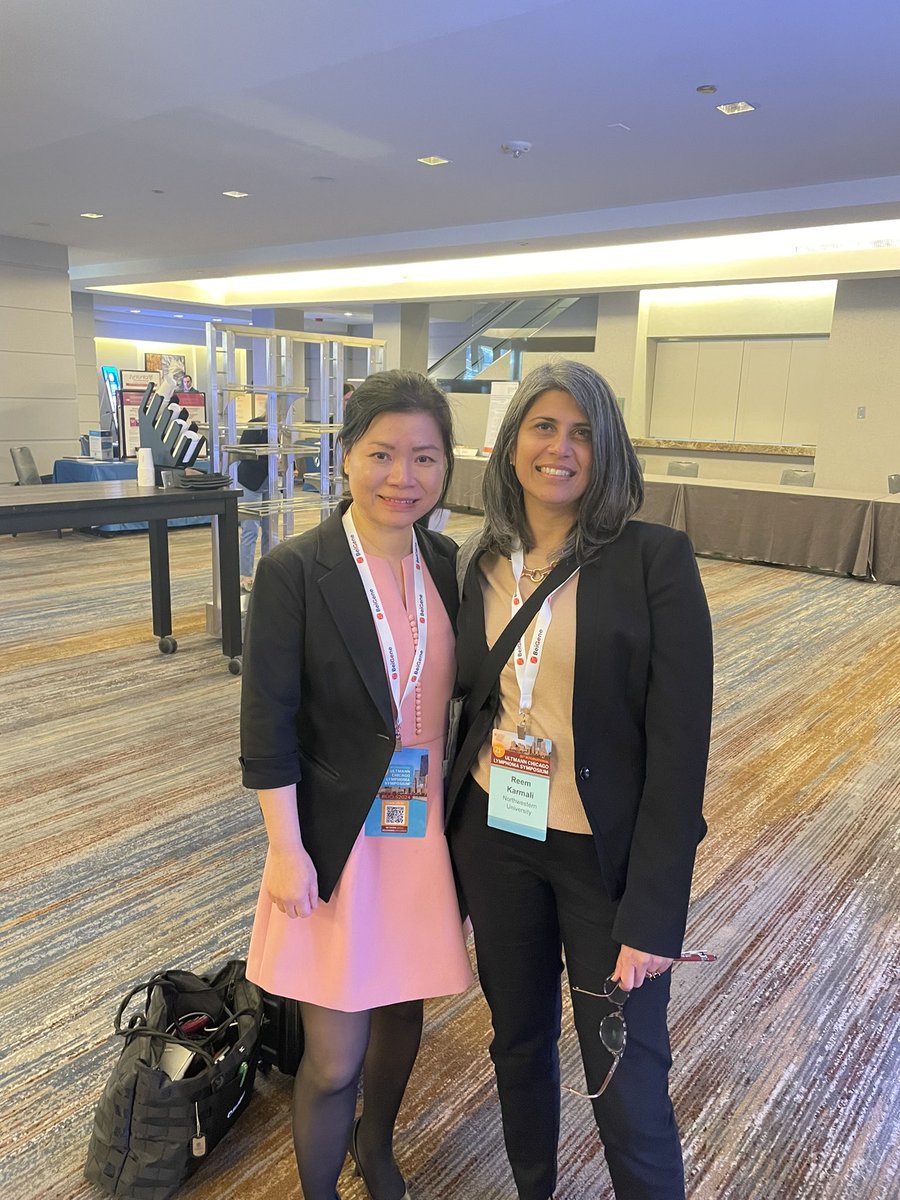 With Reem Karmali @the 21st International Ultmann Chicago Lymphoma Symposium. Had a great time! @BioAscend