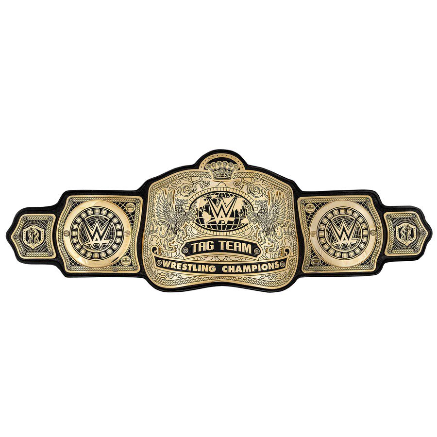 A closer look at the new WWE Tag Team Championships via WWEShop. #SmackDown