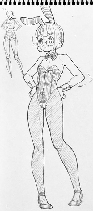 お絵描き練習バニー25

ポーズ参考『川口イッサ おんなのこイラストポーズ集 自然でかわいい日常ポーズ350』 