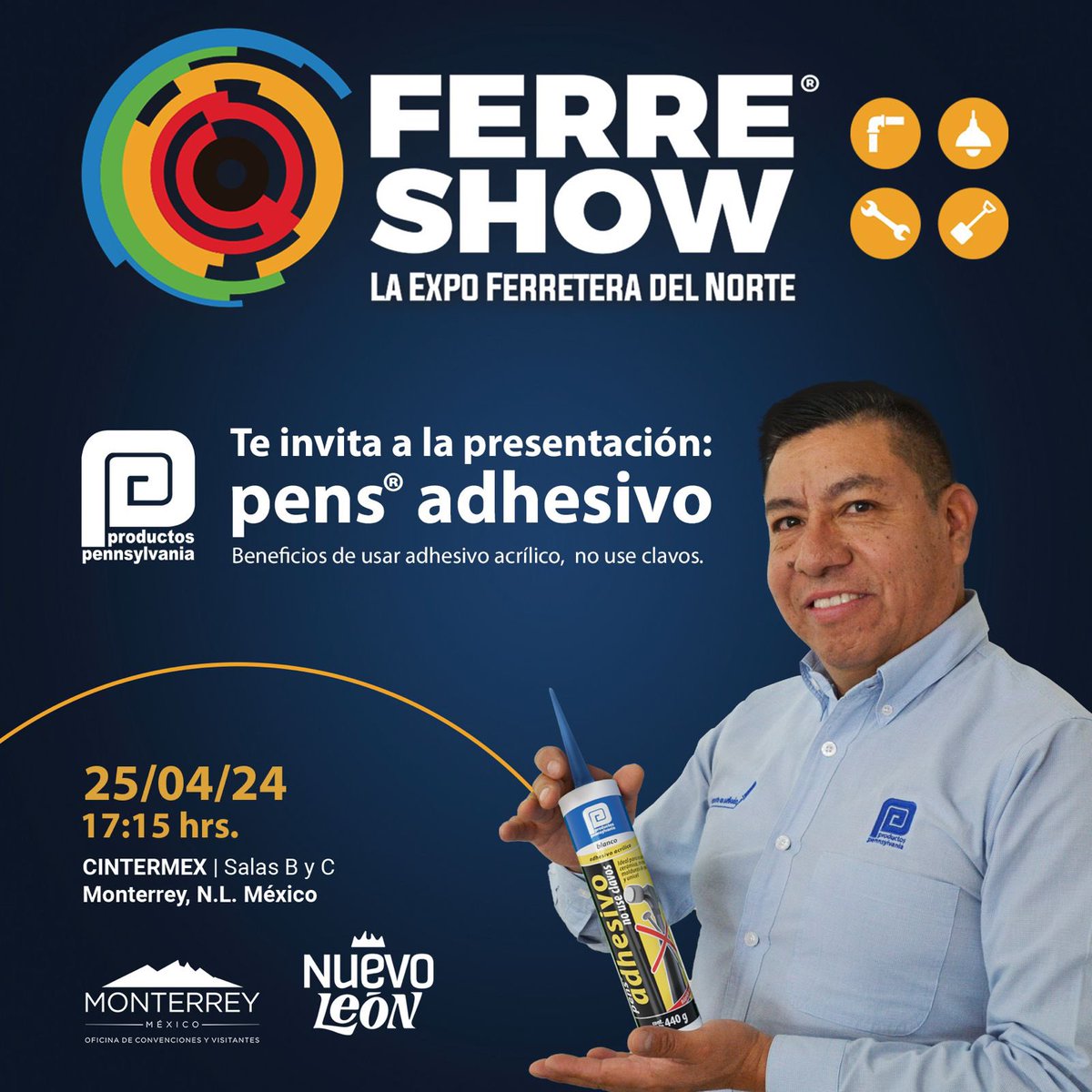 ¡Descubre los beneficios del adhesivo acrílico en FerreShow! ¡Productos Pennsylvania te invita a explorar esta alternativa en su conferencia FerreShow!