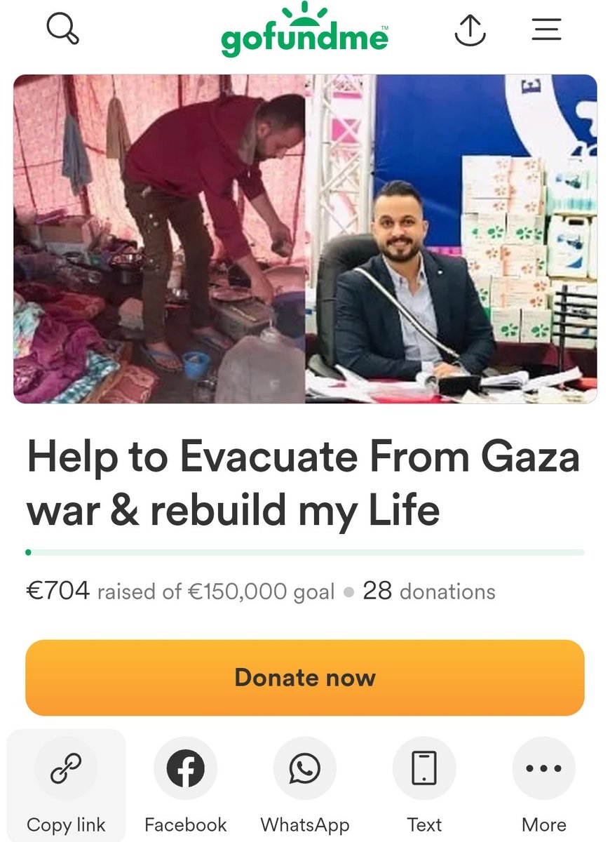 where are your donations??? 

arafah needs to quickly evacuate with his family. not even €1,000 is reached yet. let's help him get to €800 first!
gofundme.com/f/e6vq2-a-stat…