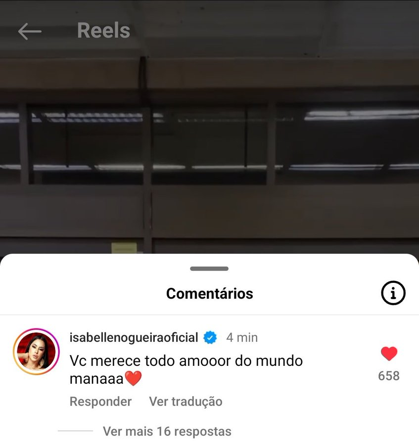 ZAMENZA's tweet photo. Comentário da Isabelle no post da Beatriz.
A calcinha do laço eterno. ❤️#BBB24 https://t.co/yD3Z88MgSB
