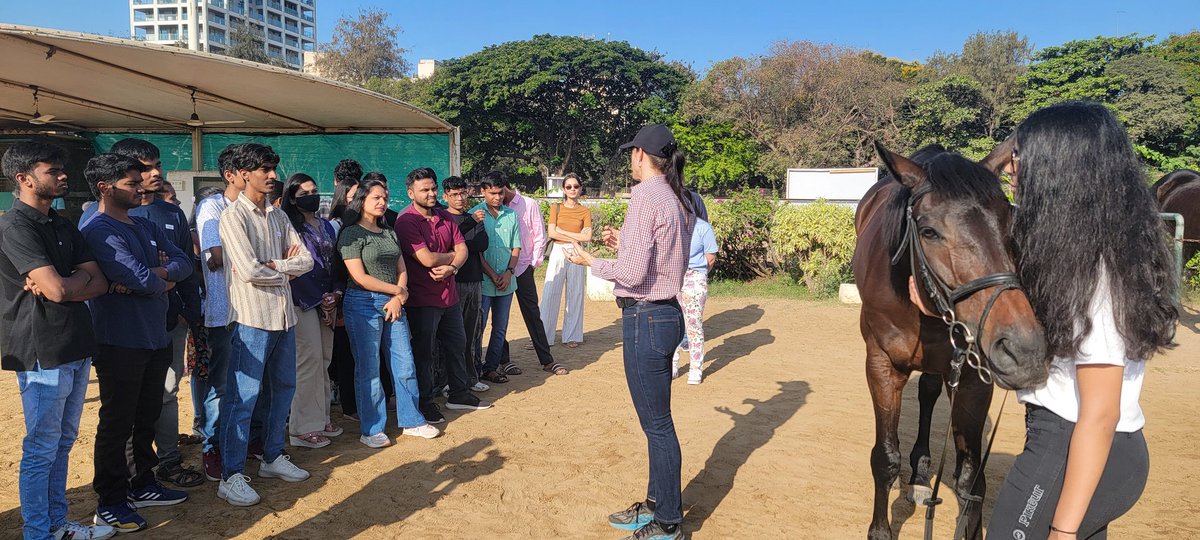 Alumni of the widely acclaimed Bhavishya Yaan student enrichment program of the @RCB1929 experiencing a unique Equine Leadership Program in Mumbai. Thanks to Vidushi Karnani. freepressjournal.in/lifestyle/yout…
