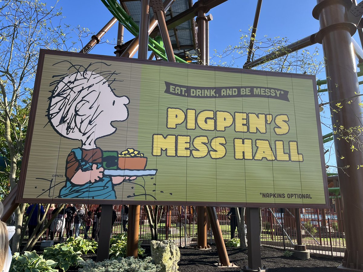The signage in the Camp Snoopy area of the kids’ area at @KingsIslandPR looks good! We can’t wait to see it when it opens late spring. #KingsIsland