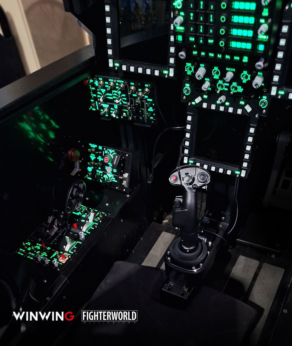 WINWING joins forces with FighterWorld to bring simulation to reality. 1. Authenticity Meets Technology: Our collaboration brings you the ultimate in-flight realism. At FighterWorld, you can now immerse yourself in a full-scale, one-to-one replica of the classic F-18 Hornet