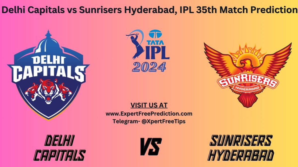 Delhi Capitals vs Sunrisers Hyderabad IPL 2024 35th Match Winner Prediction

#SRHvsDC #DCvsSRH #HYDvsDEL #IPL35thMatch #HyderabadVsDelhi #DelhiCapitalsVsSunrisersHyderabad #IPL2024 #viratkohli #ipl #msdhoni #rohitsharma #cricket #ExpertsFreeTips

Read Here expertfreeprediction.com/dc-vs-srh-bett…