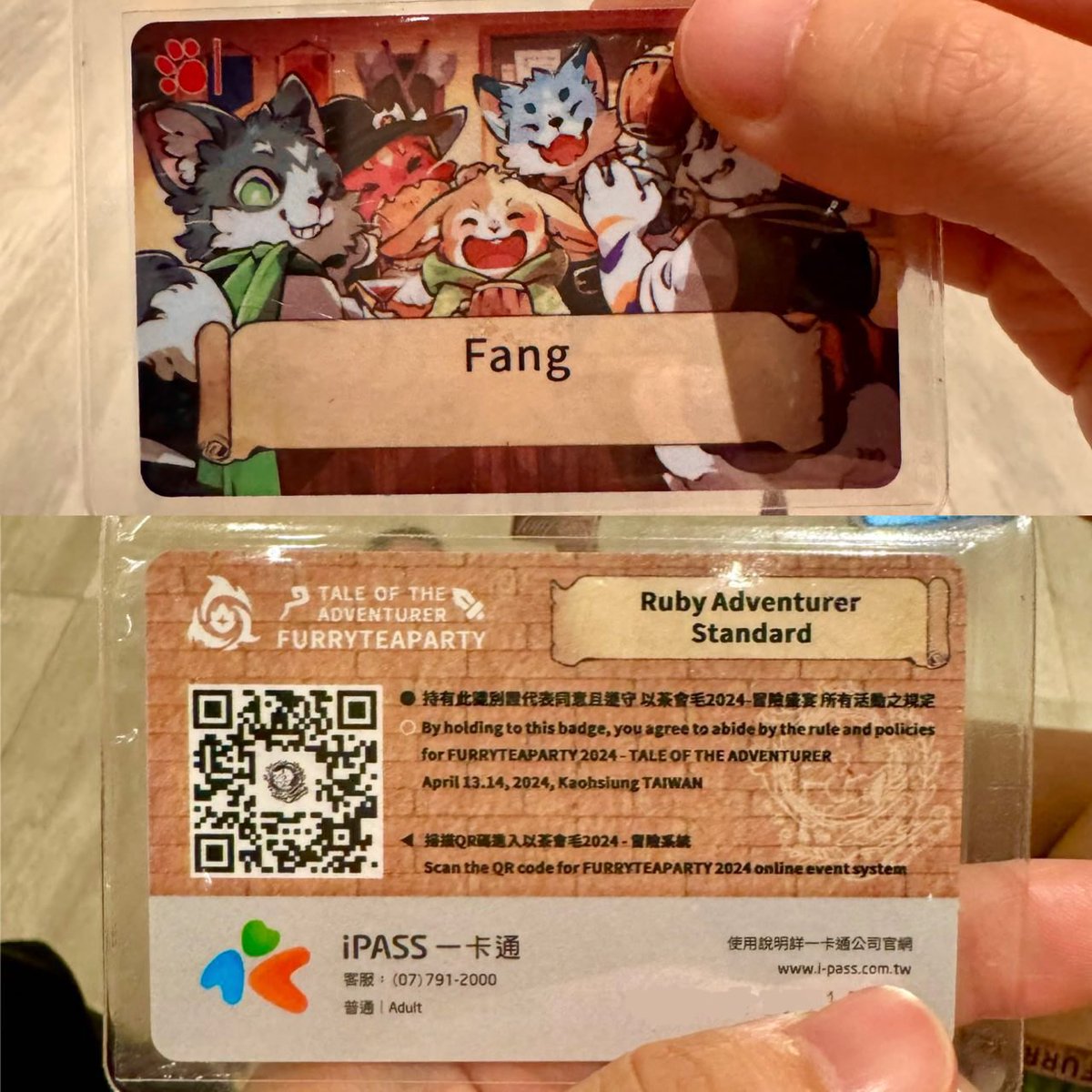 I forgot to post this earlier but : something I really liked about FTP is that your con badge can also function as a public transportation card , it’s so cool!!