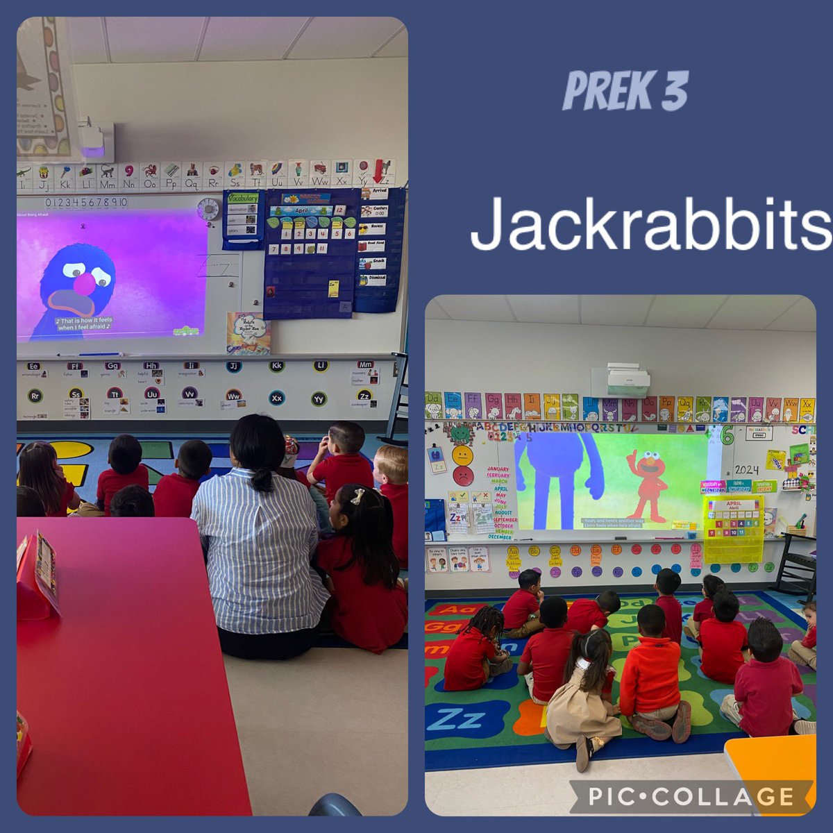Learning about worries and fears with our little Jackrabbits! #TeamSISD