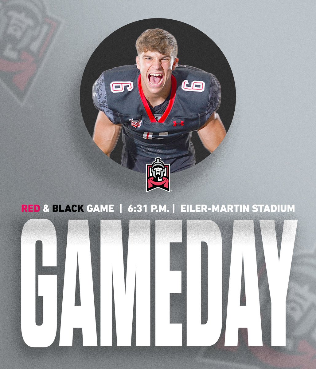 Join us at Eiler-Martin Stadium this evening for the annual @esu_football Red & Black Game!

🆚: Red & Black Game
🕛: 6:31 p.m. 
🔗: linktr.ee/ESUWARRIORS 

#WhereWarriorsBelong