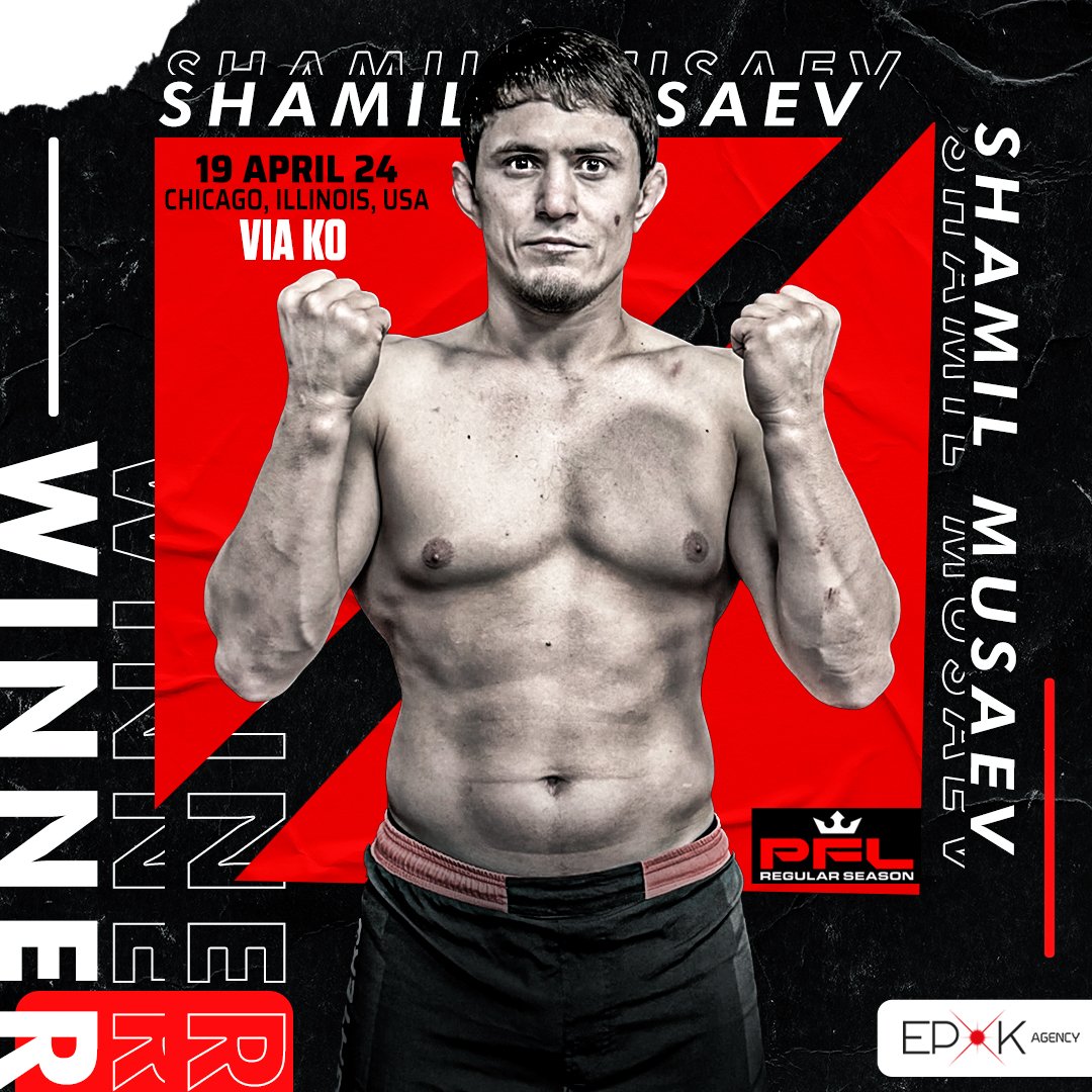 EPOKagency's tweet photo. 𝐏𝐅𝐋 𝟑: 𝟐𝟎𝟐𝟒 𝐑𝐄𝐆𝐔𝐋𝐀𝐑 𝐒𝐄𝐀𝐒𝐎𝐍

Shamil Musaev

#PFL #TheSilentAssassin #EPOK https://t.co/MEwhoL2eFH