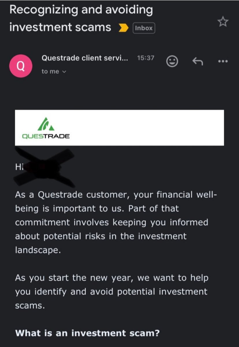 @Tevern4 @Questrade #InvestmentScams U say?
