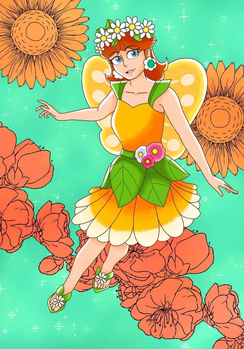 🌼👑Daisy’s Month- Day 19👑🌼
Fairy Daisy🦋🌼
#DaisyMonth #PrincessDaisy #デイジー姫 #MarioKartTour