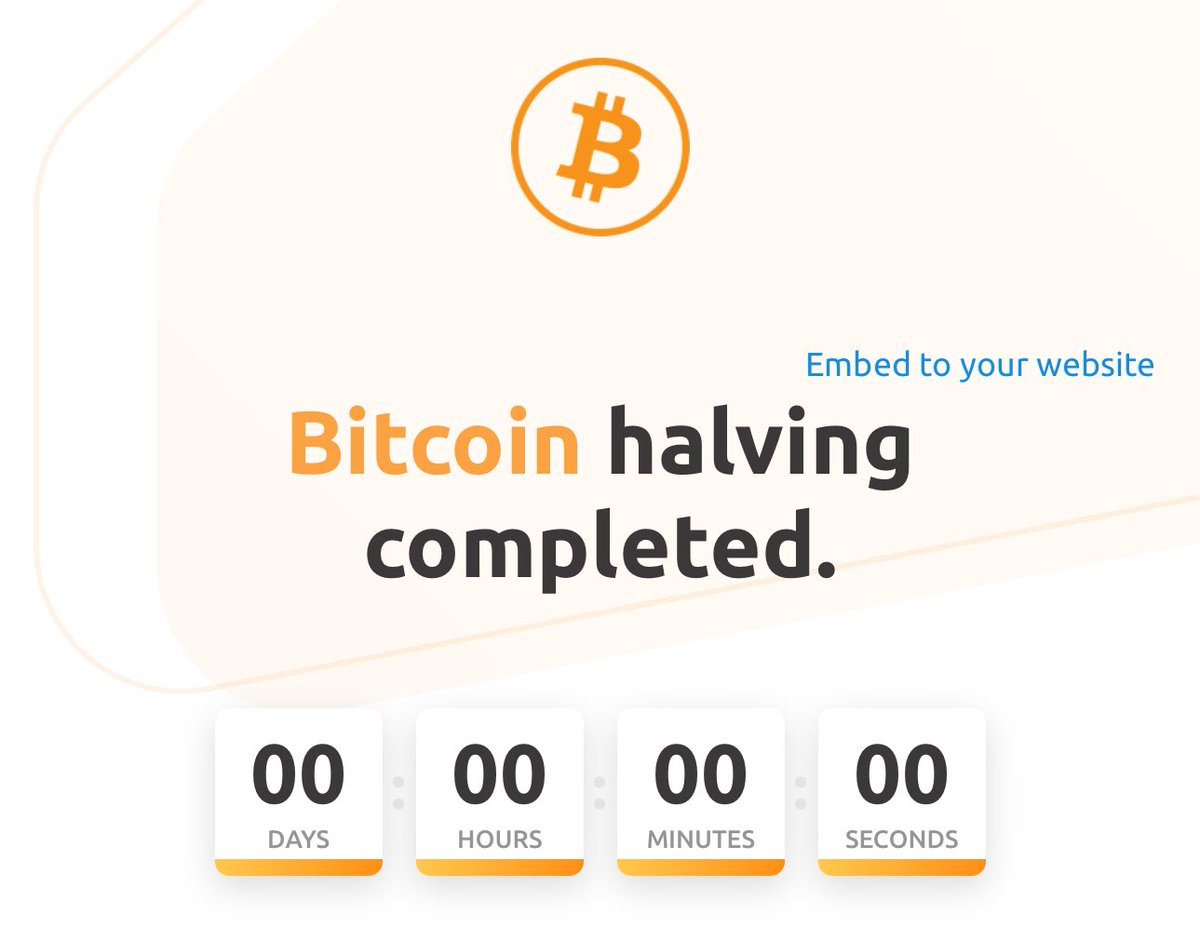 Happy Bitcoin Halving Everyone! #Bitcoin #halving