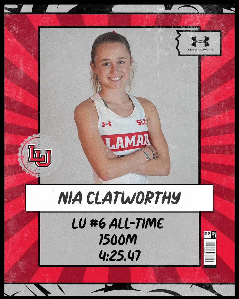 Dropping down in distance, @nia_clatworthy places 5th in a loaded women’s 1500m field! She knocks two seconds off her previous PB, improving her own #6 mark in school history to 4:25.47. #DefendTheNest #PeckEm 🔴⚫️⚪️