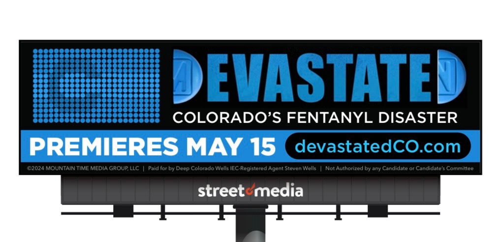 🔵 Our #fentanyl billboard campaign is on: look for them from Pueblo, through metro #Denver & north to Ft. Collins. Sincere thanks to Street Media. 🔵 Join us for a premiere beginning May 15. FREE seats available - registration required for headcount: devastatedCO.com