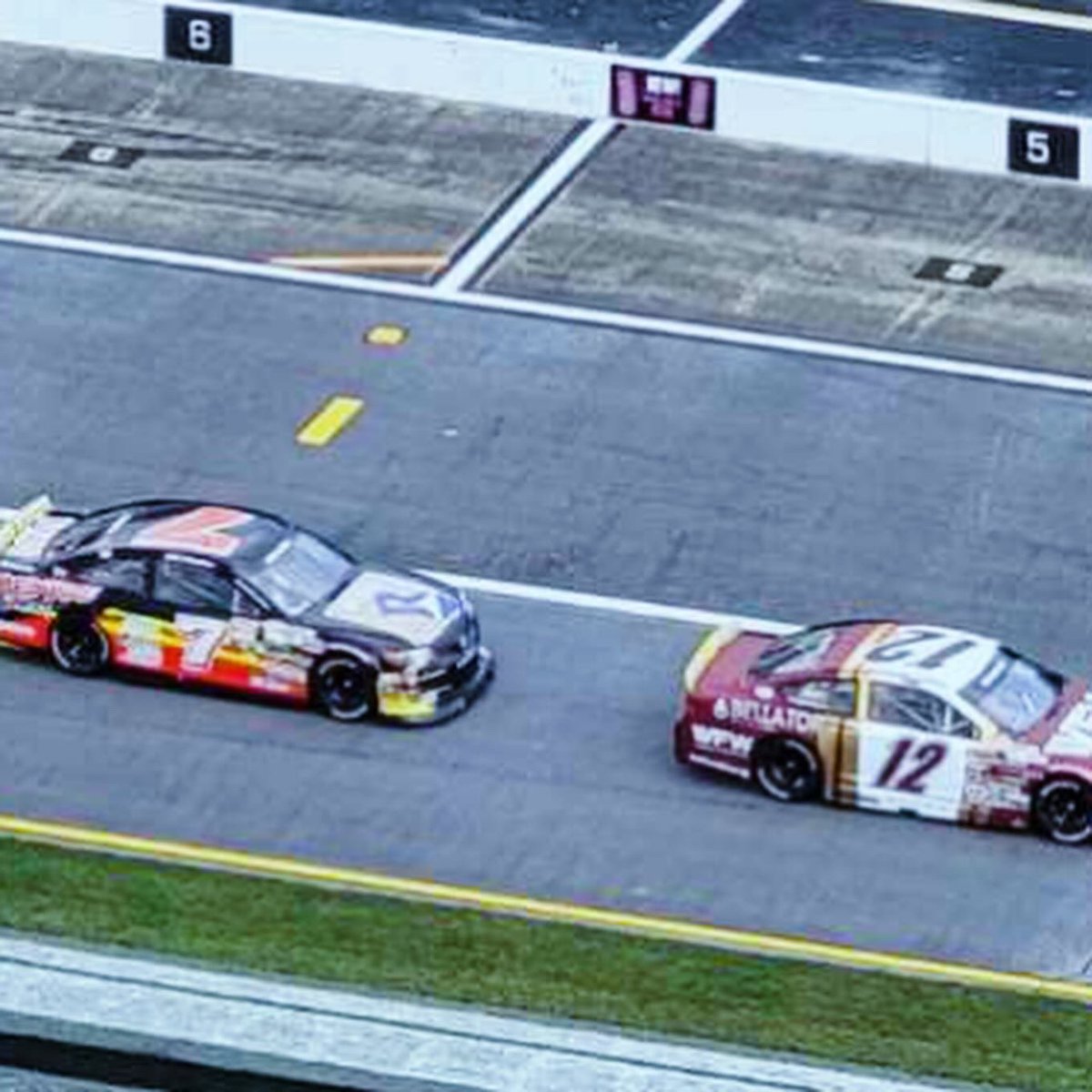 CCM_racing's tweet photo. Shook the car down in @ARCA_Racing practice today in @TALLADEGA. No issues. 

Will roll off the grid in the No. 7 @RydinDecal car tomorrow in the @general_tire 200 at 11:30AM CT! Tune in on @FS1. 🏎️💨🏁

#GeneralTire200 | #ARCARacing https://t.co/cEqjHawfop