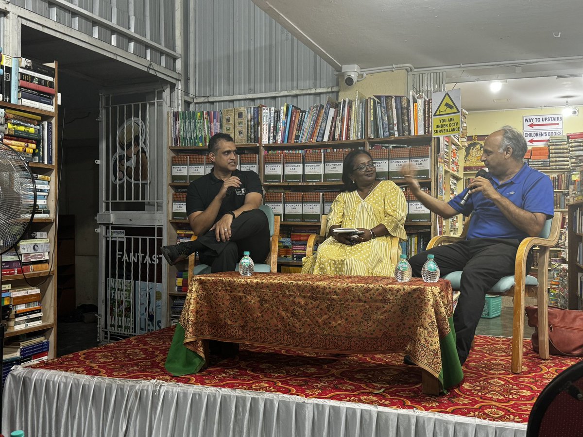 Padma Bhamidipati (@padma8376) on Twitter photo Gratitude to <a href="/bookworm_Kris/">Bookworm Bookstore, Blr</a> for hosting such an elegant yet stirring conversation as we met to discuss <a href="/nandankamath/">Nandan Kamath</a> Boundary Lab. Referring to commons from the book and discussion, places like these bookstores are so sacred as they keep conversations real and alive! #Gratitude Gratitude to <a href="/bookworm_Kris/">Bookworm Bookstore, Blr</a> for hosting such an elegant yet stirring conversation as we met to discuss <a href="/nandankamath/">Nandan Kamath</a> Boundary Lab. Referring to commons from the book and discussion, places like these bookstores are so sacred as they keep conversations real and alive! #Gratitude
