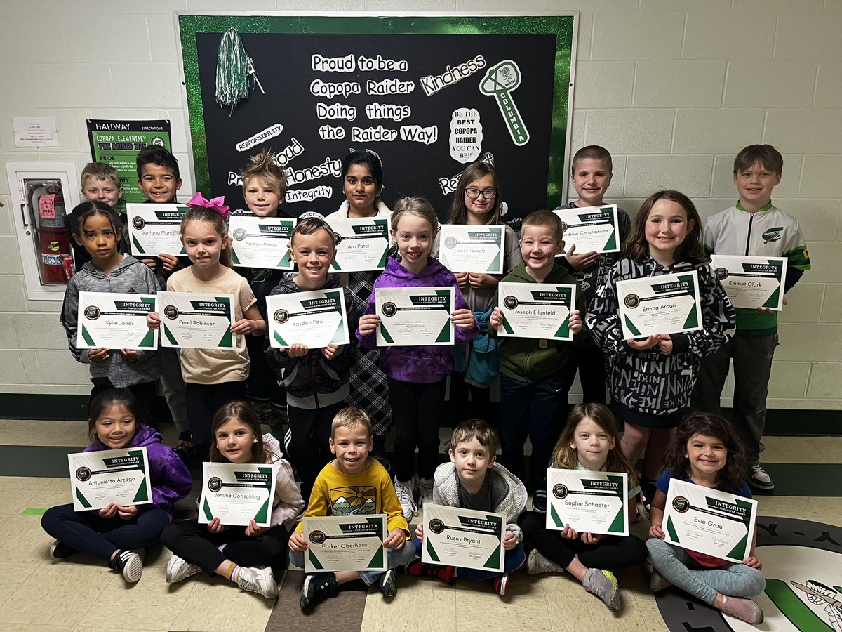 Congratulations to our March Students of the Month! #TheRaiderWay 💚🤍
