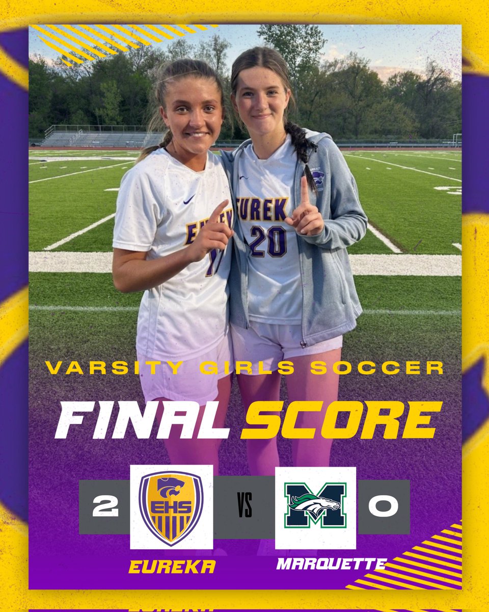 EurekaSoccerG's tweet photo. Varsity pick up a road win over Marquette! Stella Eremita and the defense with another shutout
Goals: Marleigh Allen and Blaine Schutte
Assists: Bailey Flanagan and Callaway Combs
#wontheweek https://t.co/ZGYQfljUCf
