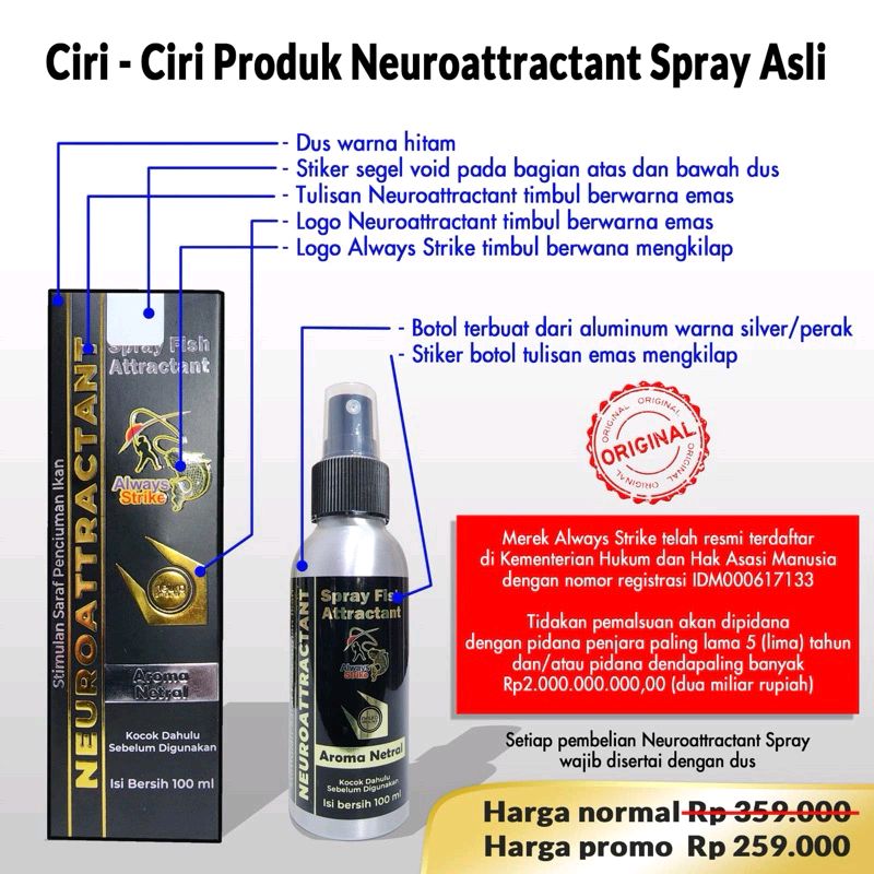 LunaQist's tweet photo. Cek Neuroattractant Spray Fish Attractant Ikan Umpan Pancing Non Essen dari Always Strike dengan harga Rp259.000. Dapatkan di Shopee sekarang! https://t.co/qvvy08DKnv https://t.co/J7ER2pkIbh