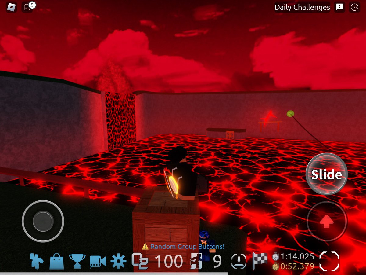 CoberMob's tweet photo. @LegendIsTrue_ This is Flood Escape 2 on Roblox and I played on my phone and took a pic. I guess the Flood/Lava beat him up. Or my Roblox character did lol. https://t.co/oFHA3An11x