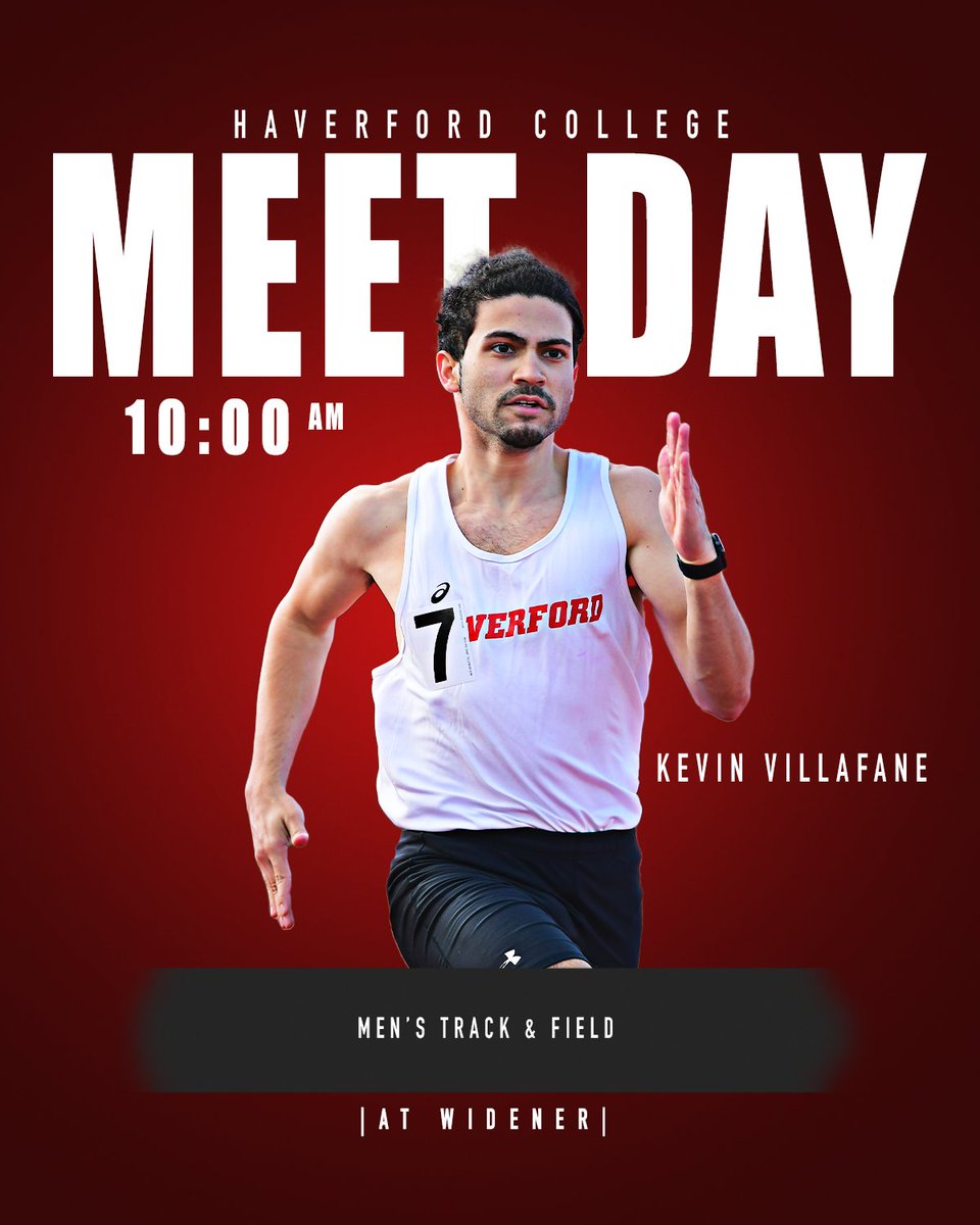 MEETDAY! 

Over at Leslie C Quick Jr. Stadium, the🐝 and 🐐,  continue competing at the Paul Donahue Invitational, as day two of the meet rolls on at <a href="/WidenerSports/">Widener Athletics</a>!

⏰ » 9:00 a.m. 
📊 »hav.to/coverage 
#️⃣  » #GoHCFords #d3tf