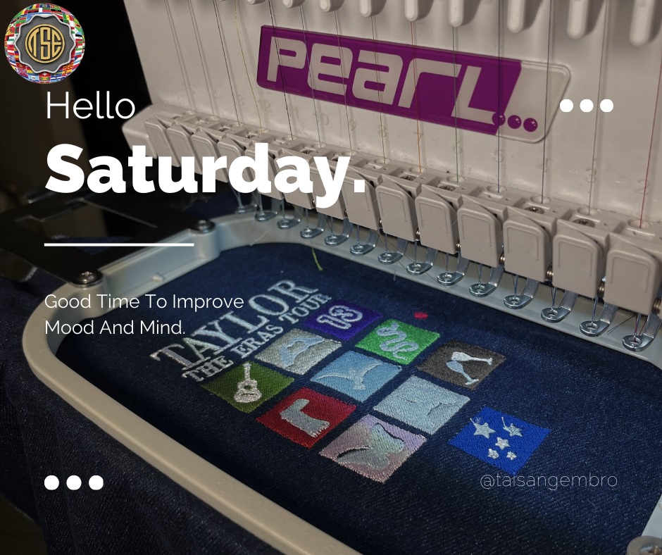 TaisangAE's tweet photo. Happy Saturday! ☀️ Embrace the day's possibilities with joy and adventure. Whether it's exploring, relaxing, or making memories, let's make today amazing! #WeekendVibes #taisang #embroidery #Saturday #weekend #EmbroideryMachineSpecial #EmbroideryMachinePromo https://t.co/fFW3bNP9qd