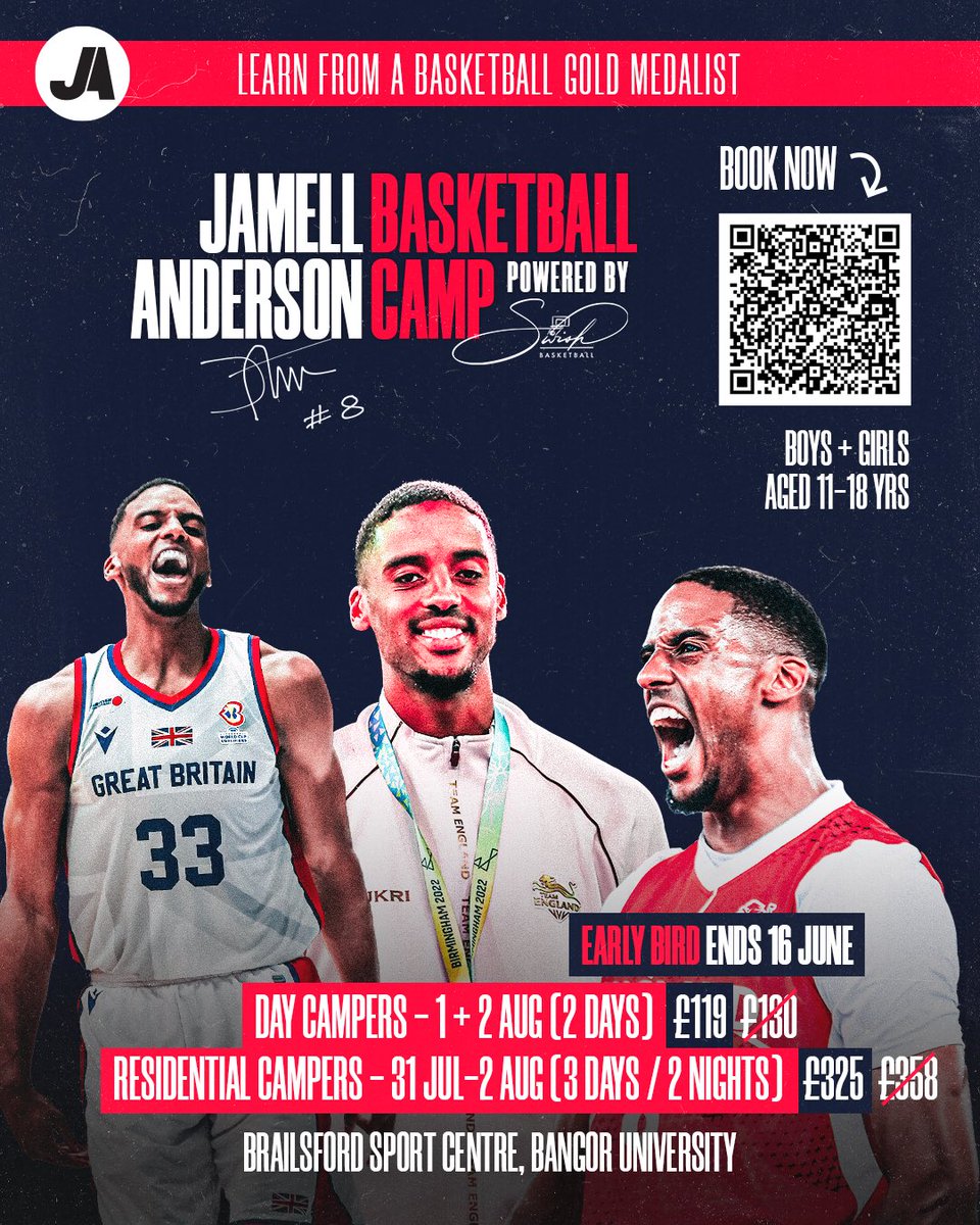 Jamell's tweet photo. It's official! 

My first ever basketball camp! 

Nervous but more so excited to share my love and experience of basketball!

#JABC 
#PWDBYSWISH https://t.co/dy5VHV6LMH