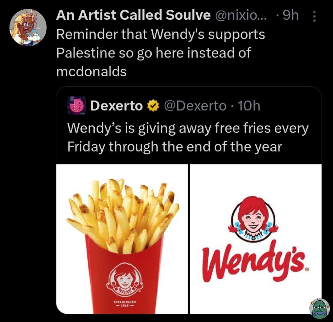 💚 Di Indonesia masih ada Wendys gak ya?