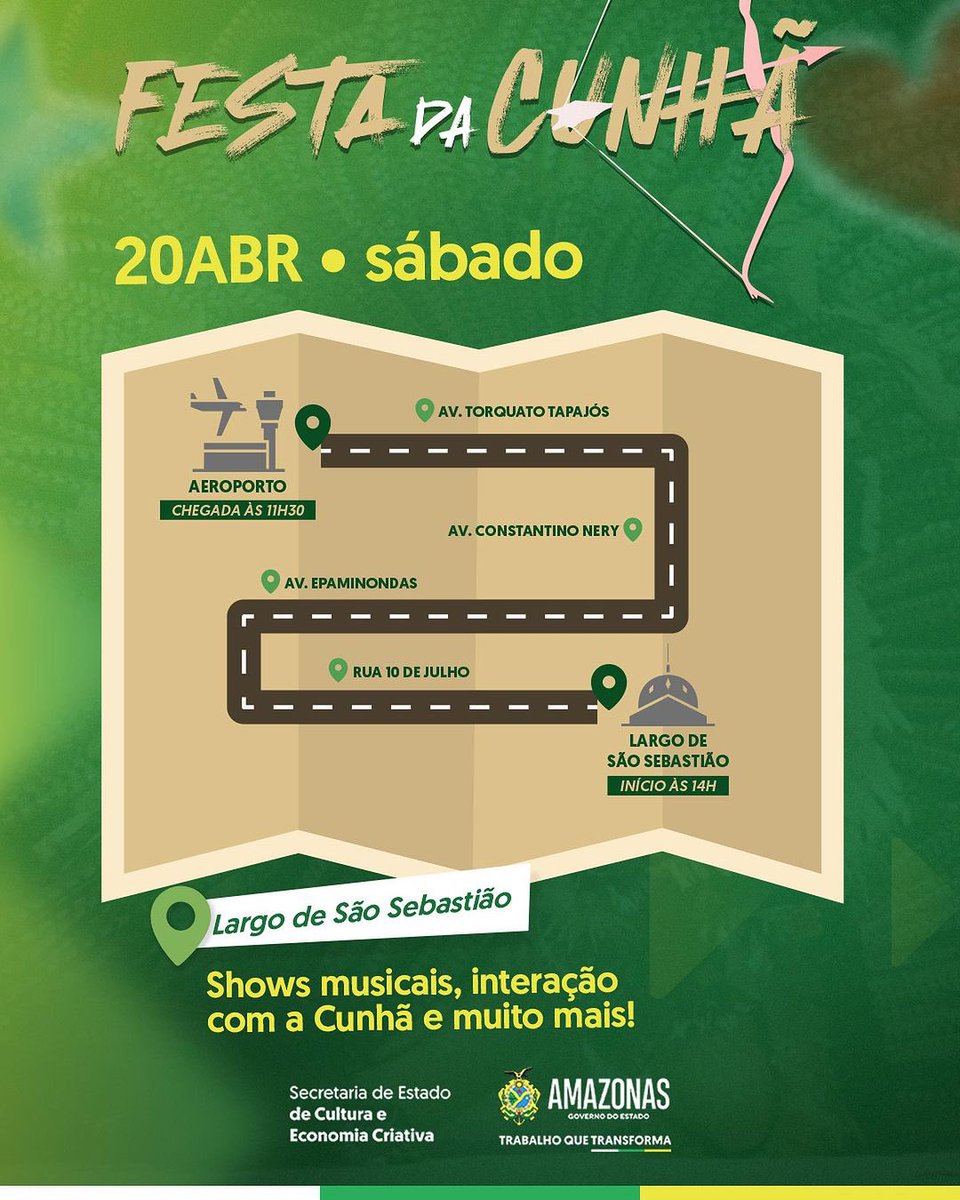 manaus_pop's tweet photo. MANO, o @GovernodoAM vai fazer CARREATA e FESTA para a @Isanogoficial no Largo AMANHÃ! Bora? #FestadaCunhã 🏹❤️💙 https://t.co/TLy5opWwHz
