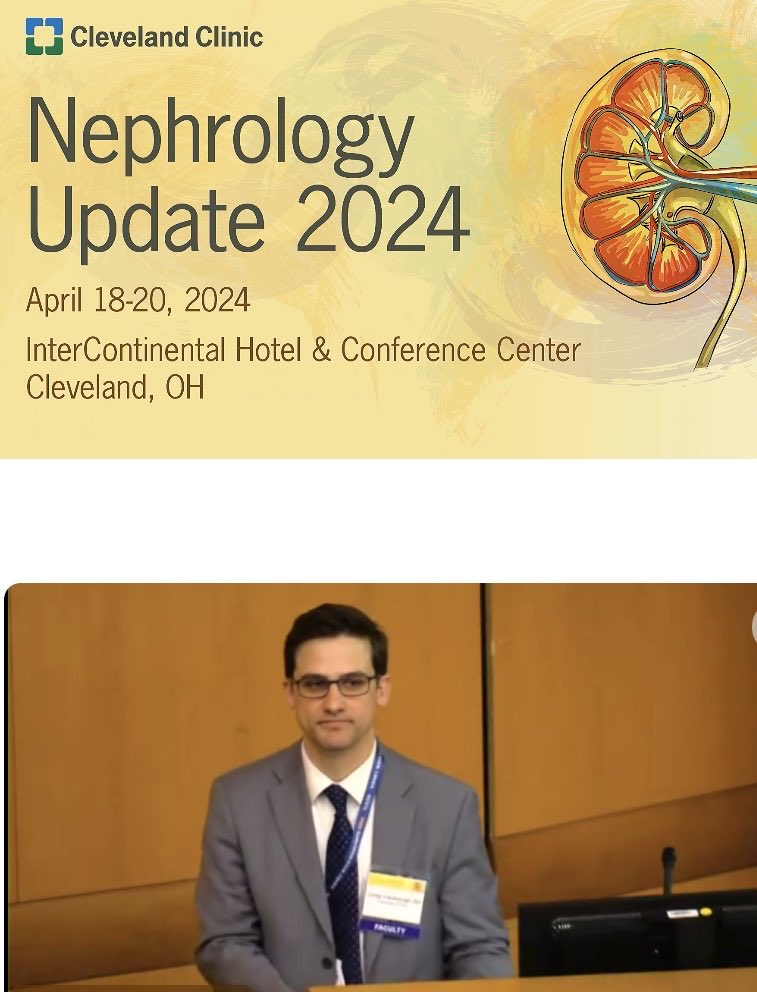 KidneygirlEbby's tweet photo. Fantastic talk today by @cavanaugh_do on Prophylaxis in Glomerular Diseases at the #CCNephUpdate24 conference !!! @CleClinicKidney https://t.co/bexTxgu5Uq