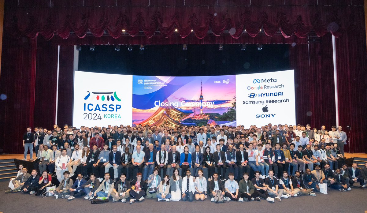 Thank you for a memorable #ICASSP2024! Check out a few photo highlights from the week here: 2024.ieeeicassp.org/icassp-2024-ph…