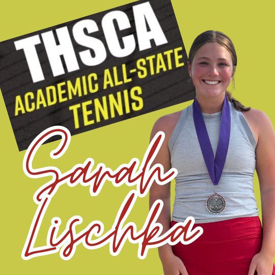 So proud of Sarah Lischka and all she accomplished in the classroom and on the tennis court! She is an outstanding role model for Brahmanettes!!!! @bellville_rowe @NPoenitzsch @BellvilleSports @BellvilleHS @TimesBellville
