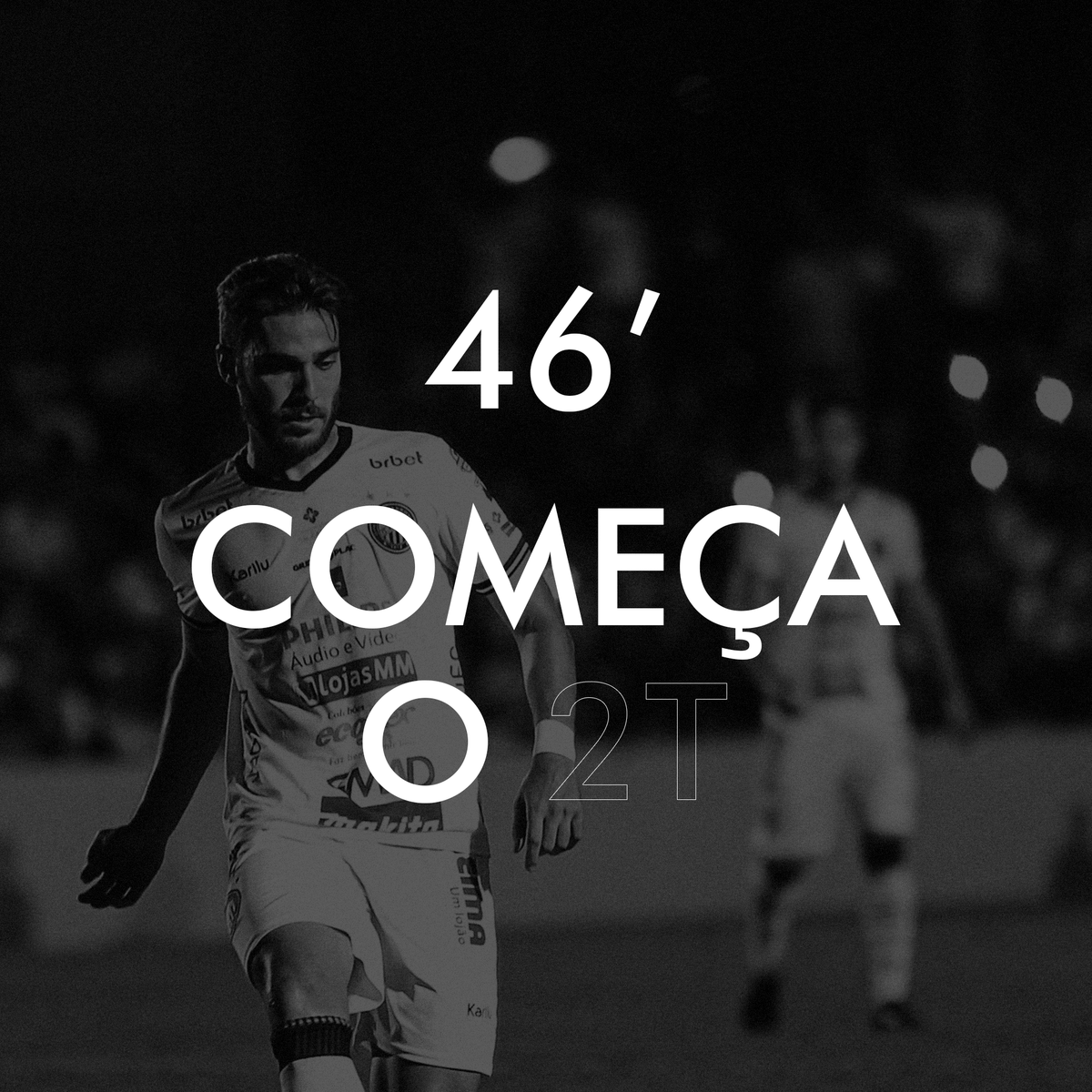 InsiderOfec's tweet photo. 46 2°T 👻 | Começa o segundo tempo em Ponta Grossa.  

#OFEC 0x0 #AFC https://t.co/8JgJhdyCFg