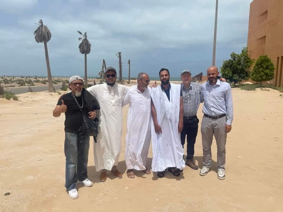 A group photo of Gerak Darma's team and our hosts at Hôtel Al Salam Resort, Nouakchott, Mauritania. This is the end of our visit to Mauritania. This photo was taken just before we left for the airport. It had been a marvelous exploration and adventure in Mauritania.