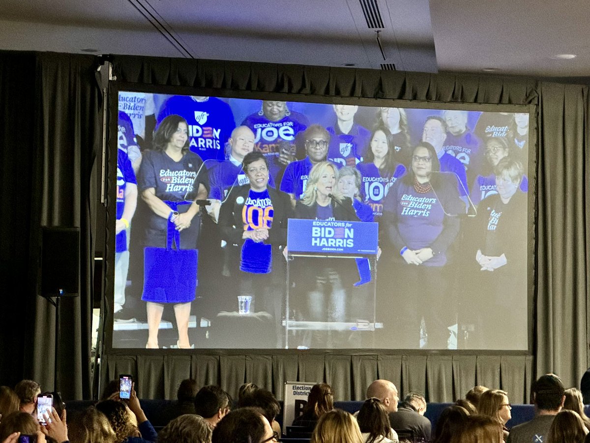 Yes @DrBiden!! Educators deserve a president who recognizes their service and matches their devotion with his own. “That is @JoeBiden. He respects us. He empowers us. And he is never going to stop fighting for us!” #educatorsforbidenharris #edmnrc