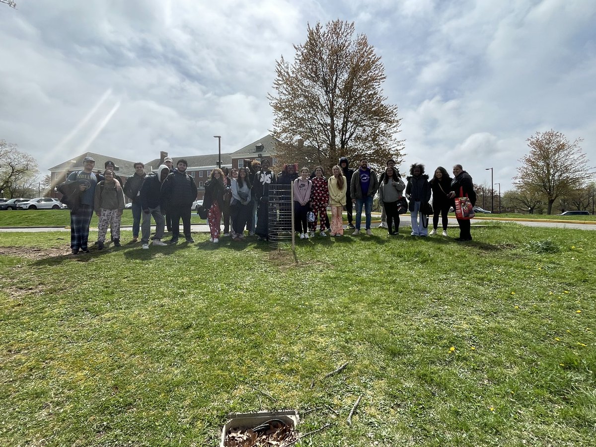 Great way to finish #EarthWeek <a href="/csinews/">College of Staten Island</a> Thank you for #planting 22 new 🌳🌲. #arborday2024 #WeAreCSI