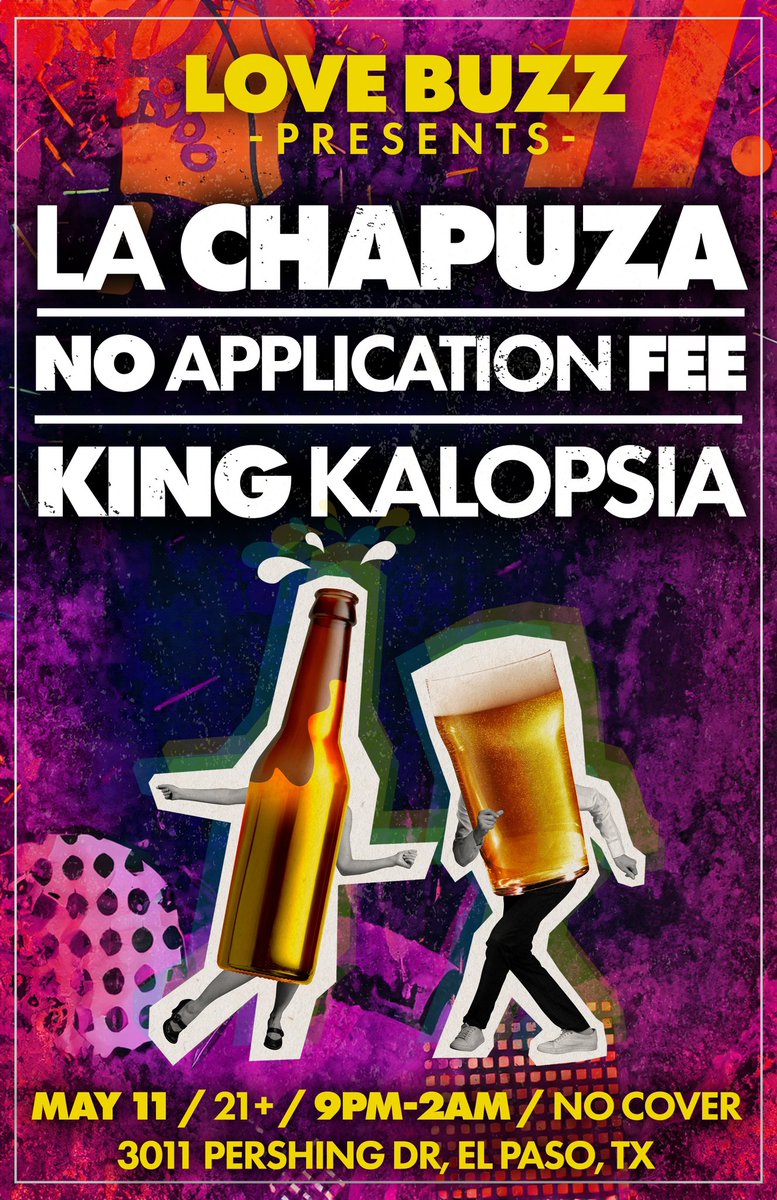 NoAppFee's tweet photo. EL PASO 🤝 #ElPaso #LiveMusic #NoApplicationFee https://t.co/AdAa7k6GCh