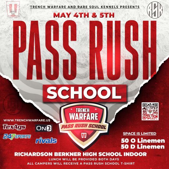 Brandon Tucker / Trenchwarfare (@twftraining) on Twitter photo We are 2 Weeks away from the premiere lineman event in Texas
Pass Rush School
<a href="/MikeRoach247/">Mike Roach</a> <a href="/Jason_Howell/">Jason Howell</a> <a href="/BE_SicEm365/">Brian Ethridge</a> <a href="/Perroni247/">Brian Perroni</a> <a href="/BHoward_11/">Brandon Howard</a> <a href="/Bdrumm_Rivals/">Brandon Drumm</a> @UncFraz <a href="/POWERHANDZ1/">POWERHANDZยฎ</a> <a href="/HutchinsBBQ/">Hutchins BBQ</a> <a href="/Path2Greatwork/">Neville Gallimore</a> <a href="/44Ytw/">Travon Walker</a> <a href="/Geraldini93/">Gerald McCoy</a> <a href="/2live57/">Chauncey Golston</a> <a href="/Marchen44/">On Da Marc Sports๐</a> We are 2 Weeks away from the premiere lineman event in Texas
Pass Rush School
<a href="/MikeRoach247/">Mike Roach</a> <a href="/Jason_Howell/">Jason Howell</a> <a href="/BE_SicEm365/">Brian Ethridge</a> <a href="/Perroni247/">Brian Perroni</a> <a href="/BHoward_11/">Brandon Howard</a> <a href="/Bdrumm_Rivals/">Brandon Drumm</a> @UncFraz <a href="/POWERHANDZ1/">POWERHANDZยฎ</a> <a href="/HutchinsBBQ/">Hutchins BBQ</a> <a href="/Path2Greatwork/">Neville Gallimore</a> <a href="/44Ytw/">Travon Walker</a> <a href="/Geraldini93/">Gerald McCoy</a> <a href="/2live57/">Chauncey Golston</a> <a href="/Marchen44/">On Da Marc Sports๐</a>