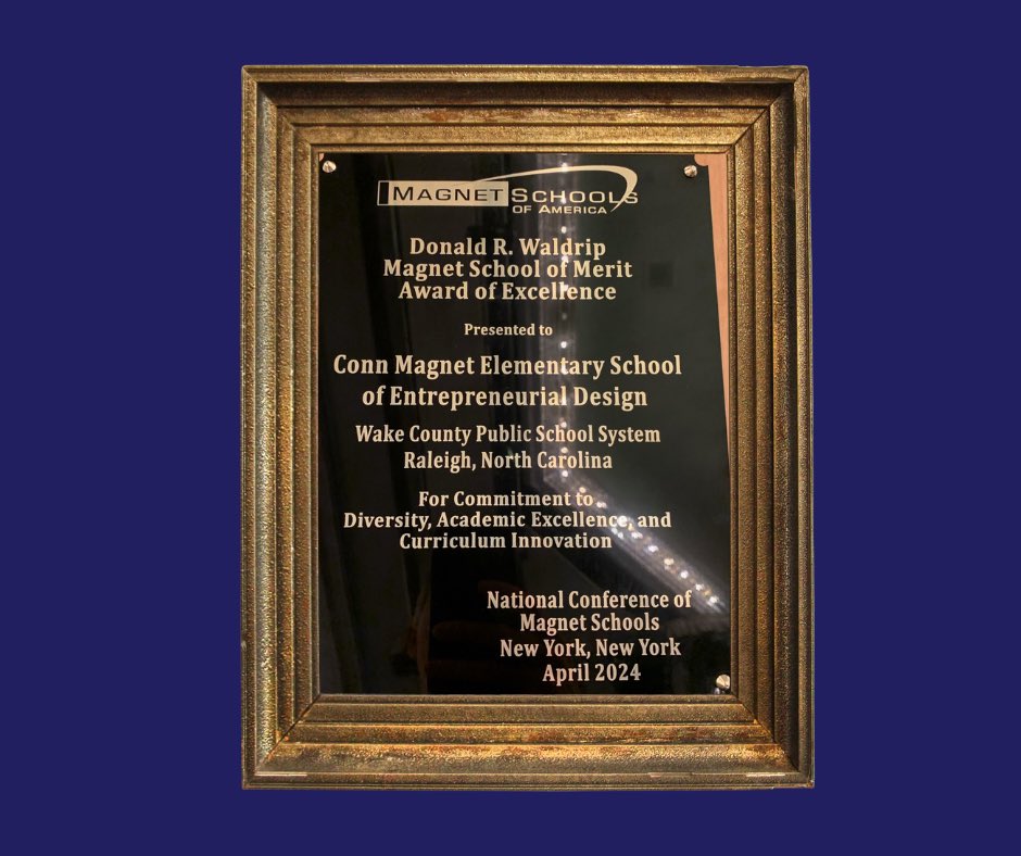 👏🏼CONNgratulations #ConnMagnet! We received the 2nd highest Top Excellence Award from <a href="/MagnetSchlsMSA/">Magnet Schools of America</a> ! 
We are so proud!! #MSA2024