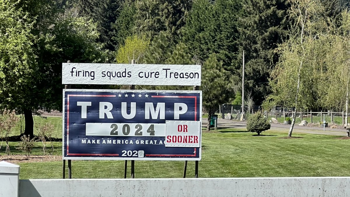 What the hell could be more American than making people feel like they’re about to die as they pass your house (5 miles from home)